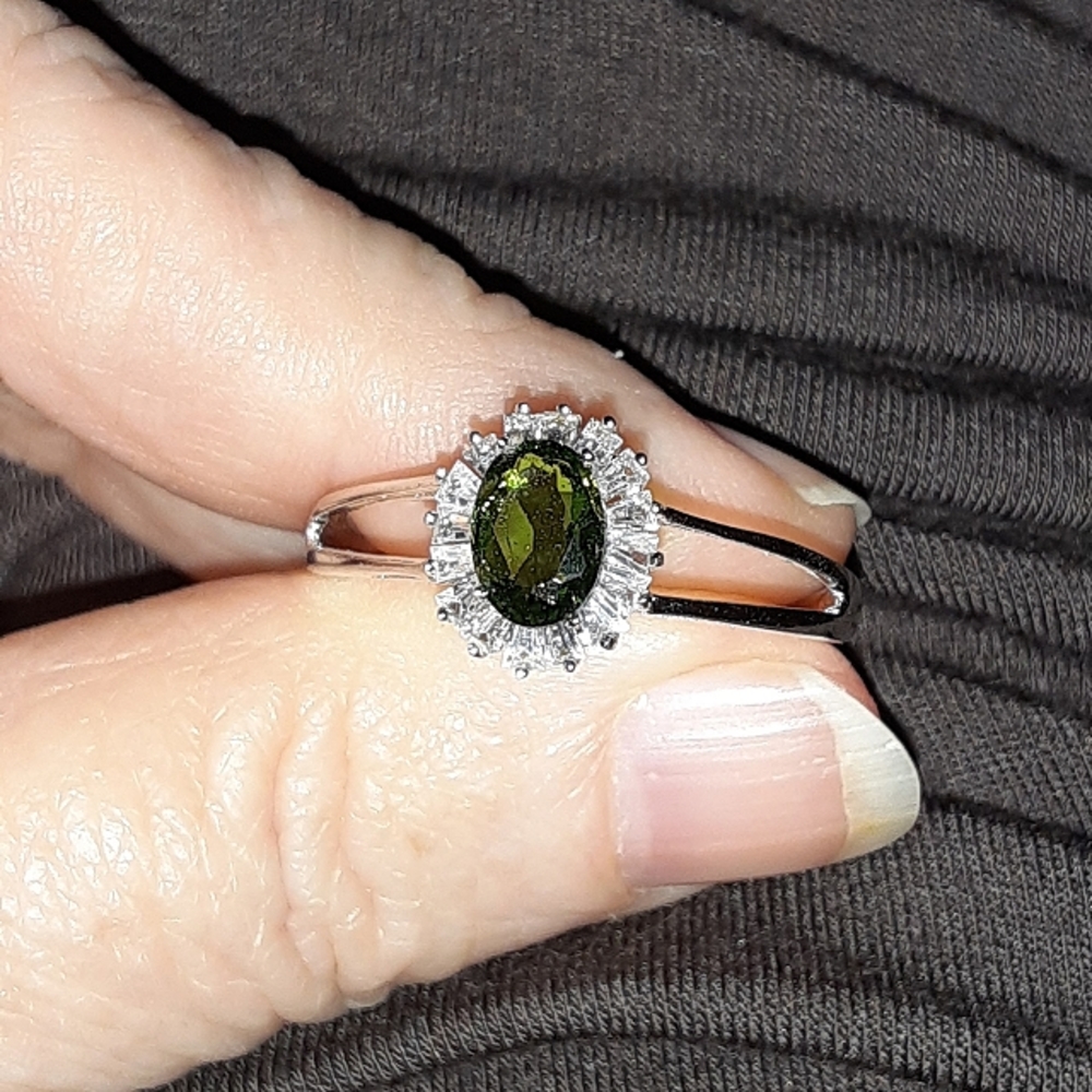 Chrome Diopside Ring